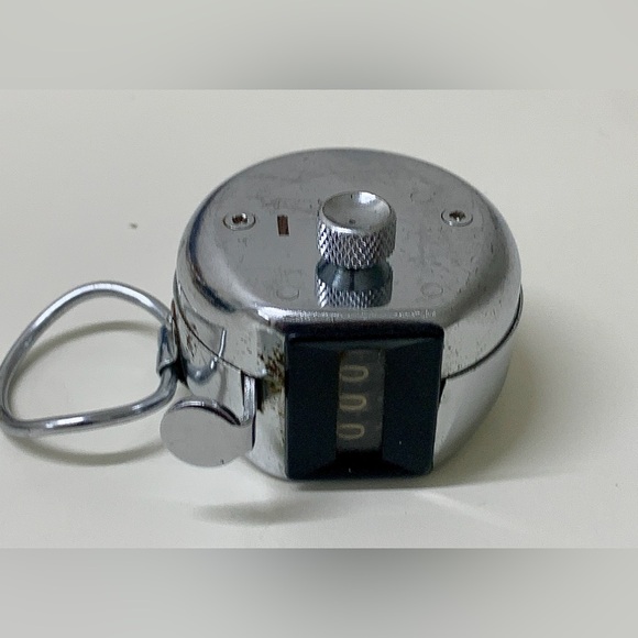Vintage Metal Handheld Manual Finger Loop Push Button Tally Counter - Picture 6 of 15